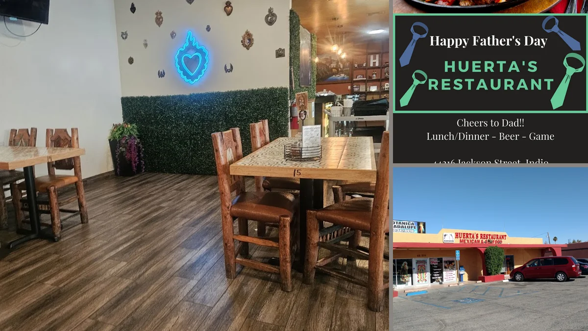 Small restaurant dining area with a cozy feel.