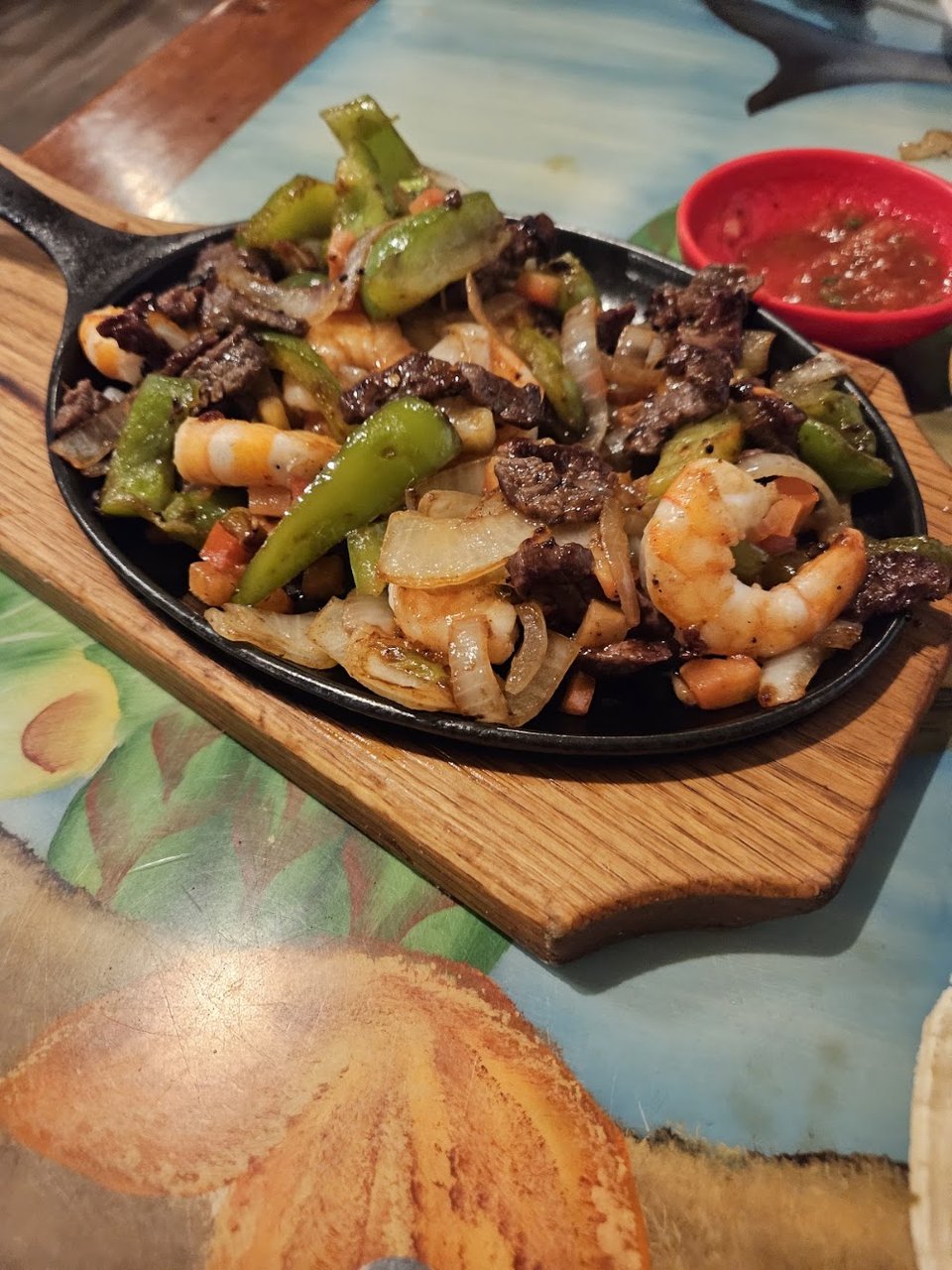 Seafood Fajitas Mixtas